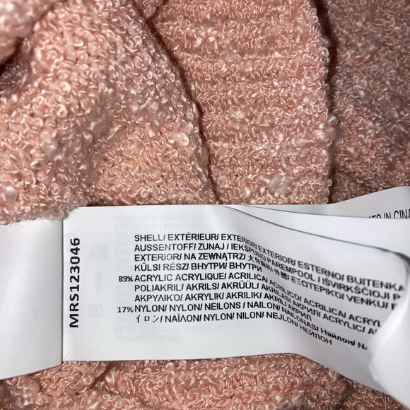 NWT Mon Renn Quartz Pink Cove Knit Jumper Oversized Wrap Sweater Size M - Picture 14 of 16